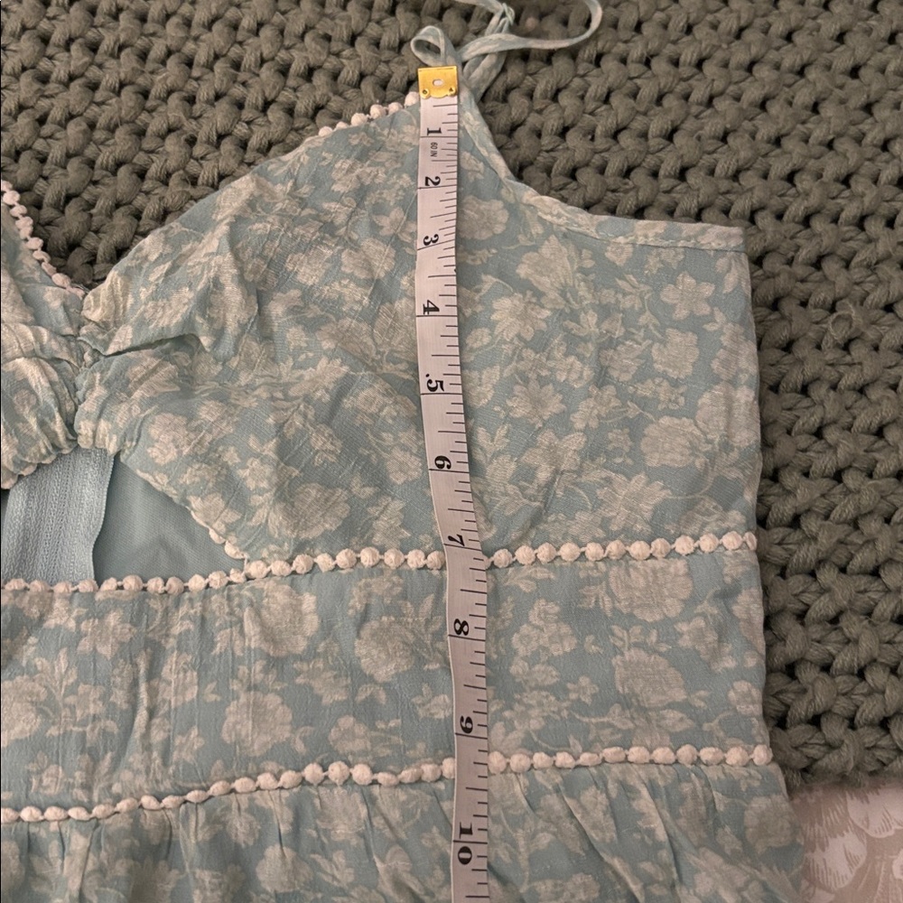 Trixxi Light Green Patterned Maxi Dress - Picture 9 of 10